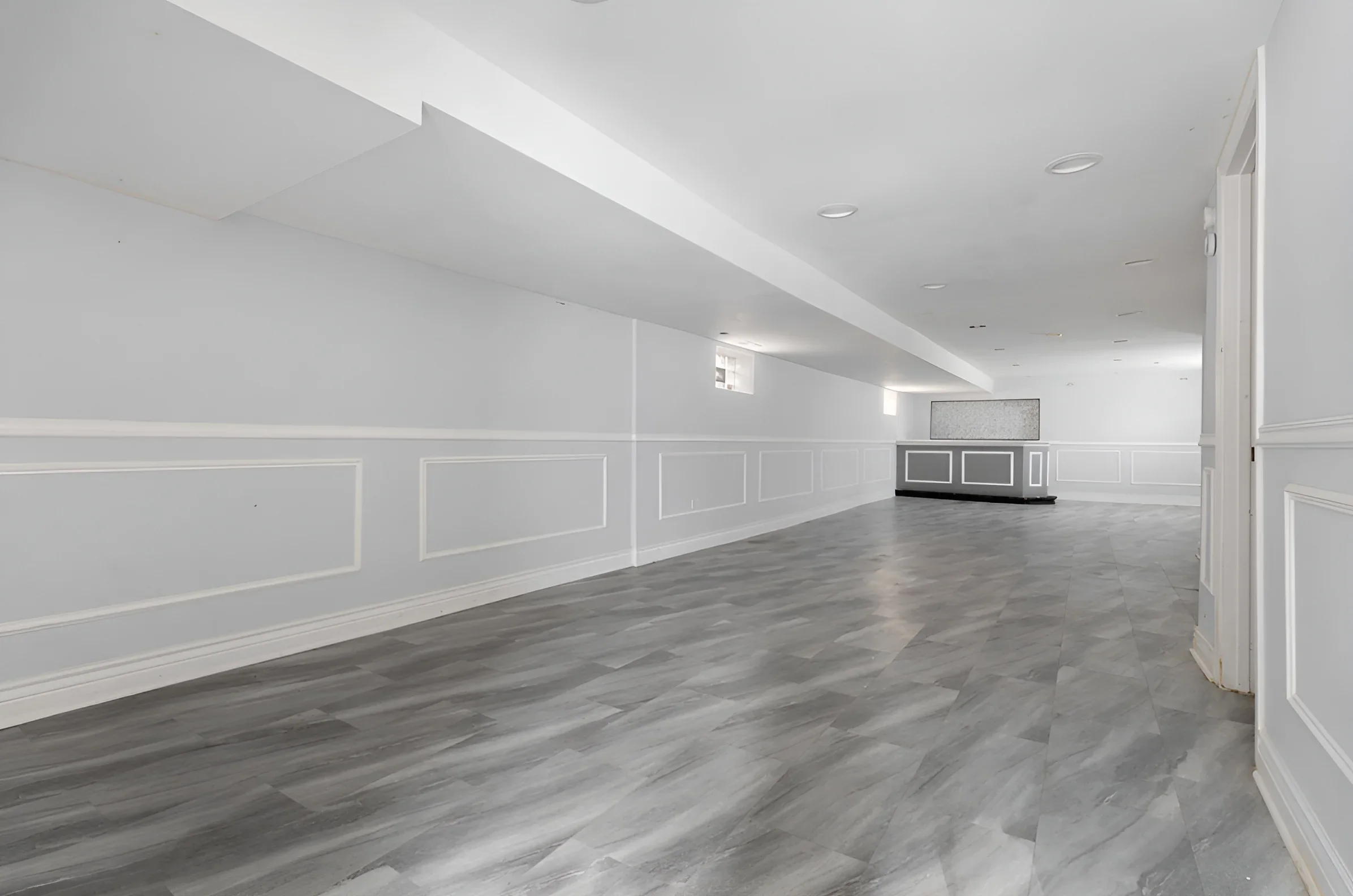 Basement family room, second view